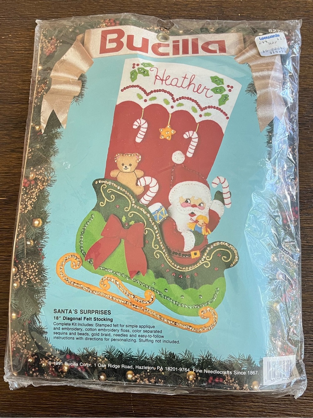 Bucilla Christmas Stocking Kit | Felt | Vintage | Santa’s Surprises
